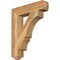 Ekena Millwork Balboa Craftsman Rough Sawn Bracket, Western Red Cedar, 4"W x 20"D x 24"H BKT04X20X24BOA04RWR - alternate 1